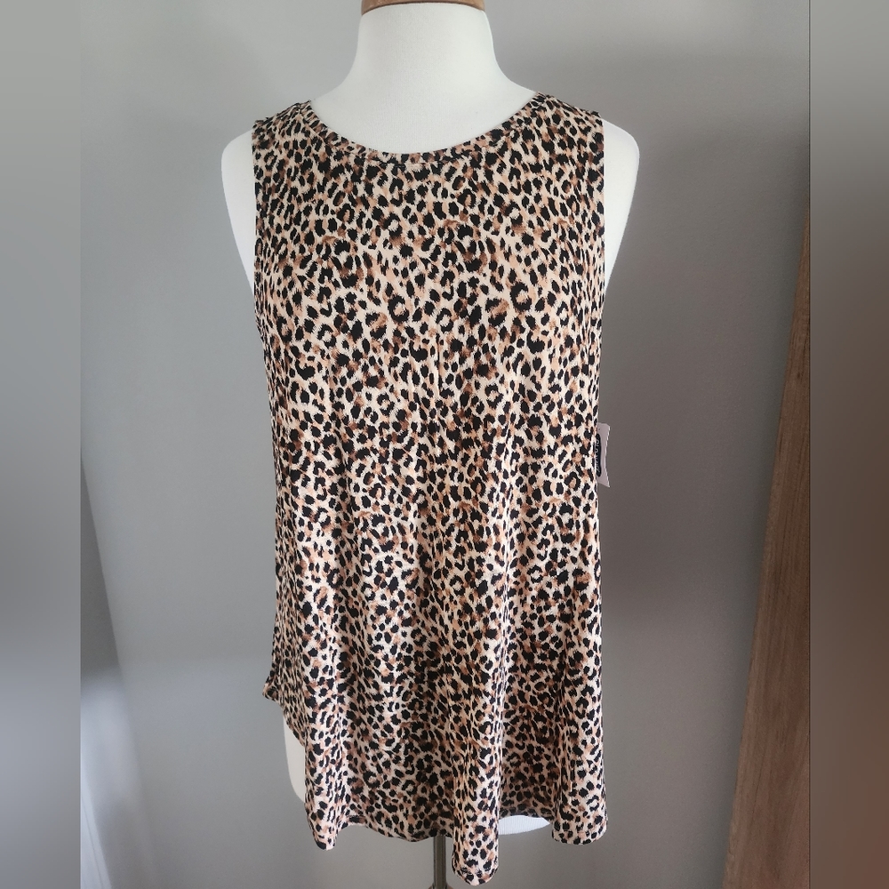 Old Navy animal print swing tank size L